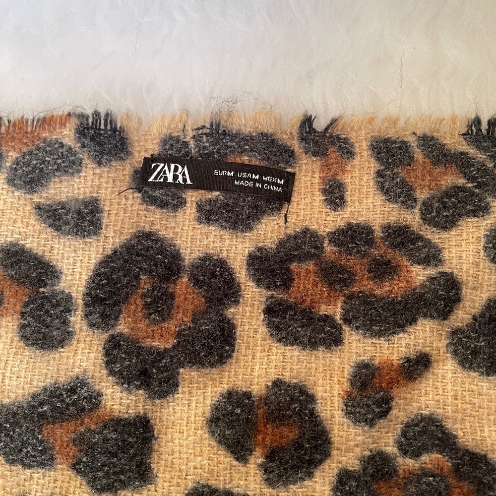 Zara Leopard Scarf